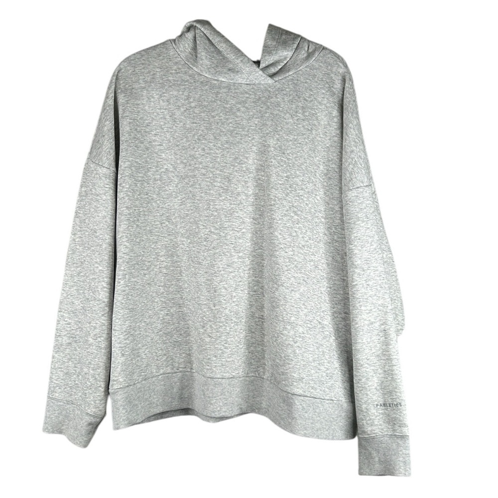 Fabletics Gray White Marled Casual Comfy Loungewearβ Long Sleeve Hoodie Size 1X